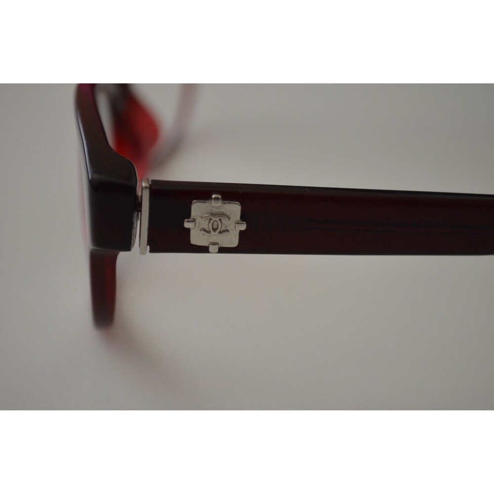 CHANEL 3243 c.539 Tweed Bordeaux Brown Red Eyeglasses Frames Italy 53-16-135 - Picture 9 of 15